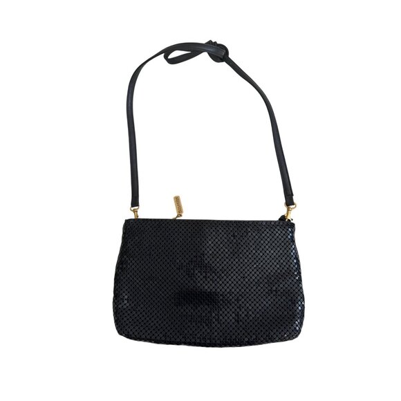 WHITING & DAVIS Vintage Navy Blue Mesh Cocktail Bag - Picture 9 of 10